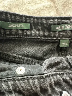 Black Denim Shorts thumbnail 3