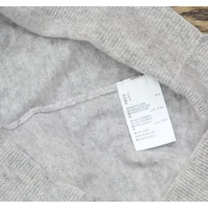 NWT Charter Club Women's Cashmere L'Amour Embroidered Crewneck Sweater Gray M thumbnail 10