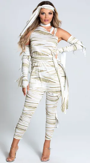 Yandy NEW Who's Your Mummy Sexy Mummy Halloween Costume Size Large thumbnail 1