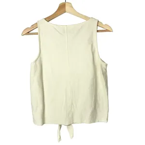 Madewell Texture‎ & Thread White Button Front Tie Tank Top S thumbnail 3
