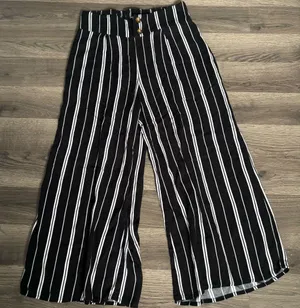 Hollister Wide Leg Striped Trouser Pants thumbnail 1