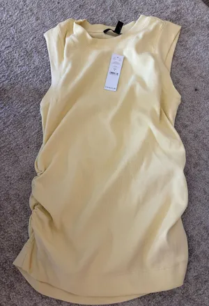White House Black Market Rib Tank Yellow thumbnail 1