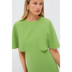 Tuckernuck Pomander Place Cape Lindy Dress in Pistachio Green 2 New Womens Midi thumbnail 4