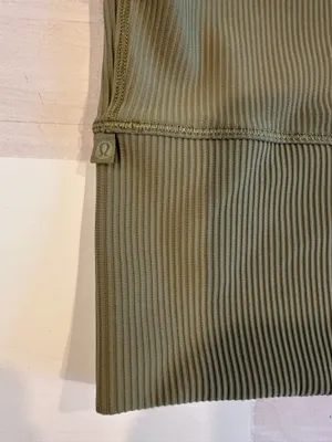 lululemon power pivot ribbed tank luxtreme bronze green 4 thumbnail 6