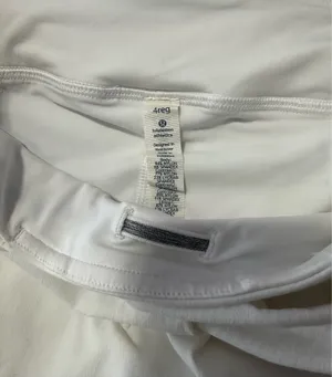 lululemon athletica pace setter White Flared Athletic Skort size 4. thumbnail 3