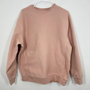 Mayfair The Label Rose Pink Self Love Club‎ Embroidered Crewneck Sweatshirt thumbnail 1