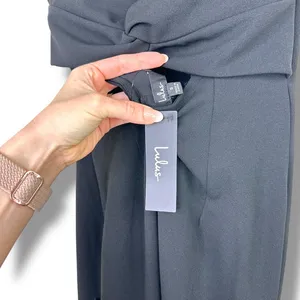 NEW Lulus Love In Your Eyes Black Knotted Crew Neck Knit Mermaid Maxi Dress thumbnail 9