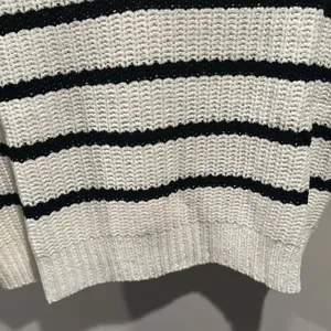 Entro Large Stripe Knit Cap Short Sleeve Sweater Top‎ thumbnail 8