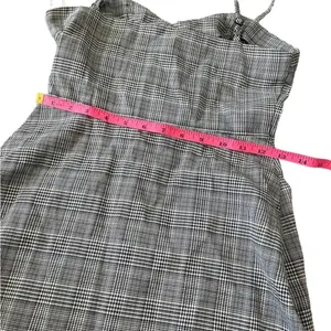 👗✨REVOLVE Sample Lace-Up Plaid‎ Midi Dress Size S✨👗 thumbnail 4