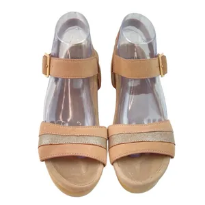 Earth Chunky Platform Sandals Womens 9M Dusty Pink Wood Heel Hippie Festival thumbnail 2