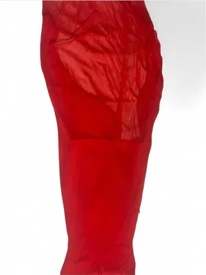 Ruby Rox Strapless Red Evening Gown with Rhinestone Accent thumbnail 4