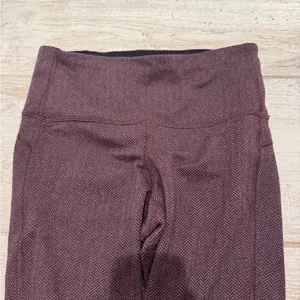 Gap High-Waisted Purple CozeCore Herringbone 7/8 Leggings Size Small thumbnail 3