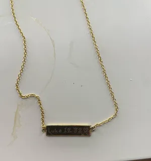 Pura Vida Bible Verse Engraved Necklace thumbnail 1