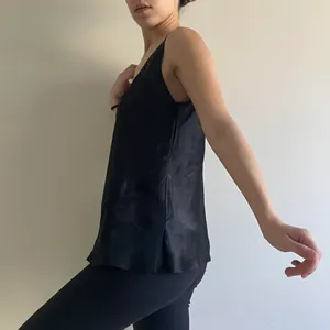 Oscar de la Renta Black Silk Vintage Tank Top thumbnail 2