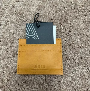 Able Leather Alem Card Case Wallet in Cognac thumbnail 7