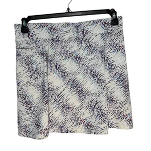 Pebble Beach Performance Skort Women's Size Medium White Blue Print Golf‎ Tennis thumbnail 10