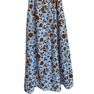 ASTR the Label‎ Blue Brown Floral Lace Up Cutout Midi Dress ALD44563 Small thumbnail 12