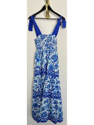 BEACH RIOT Charlotte Dress in Royal Riviera Size Small thumbnail 6