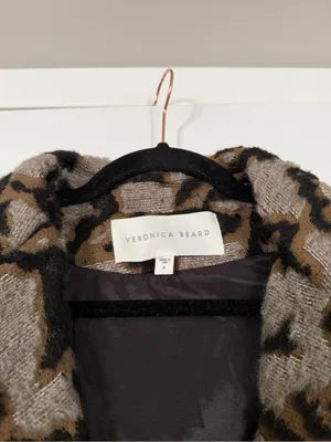 Veronica Beard Alpaca Wool Blend Long Textured Coat Jacket thumbnail 4