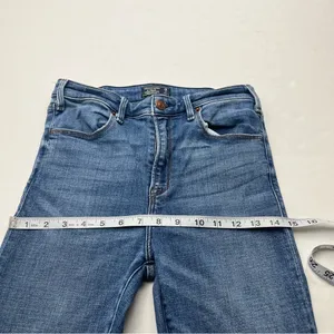 Abercrombie & Fitch Simone High Rise Ankle Flare Womens Size 26 / 2R Denim Jean‎ thumbnail 8
