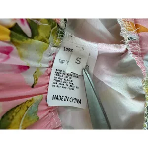 Pink Lemon Print Pajama Set Button Down Long Sleeve Pants Small thumbnail 11