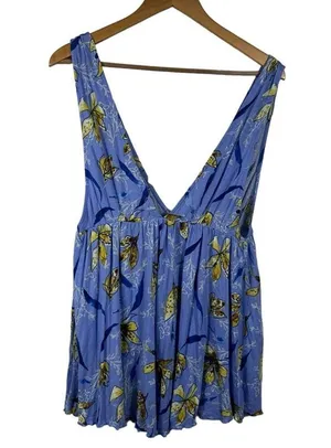 Urban Outfitters Isla Plunge Babydoll Top Size Medium thumbnail 5