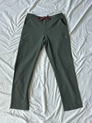 Green FIGS Scrub Pants thumbnail 1