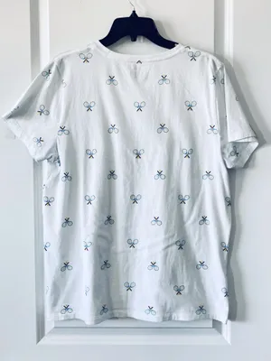 J.Crew Tennis Print Tee — Tenniscore Aesthetic thumbnail 3