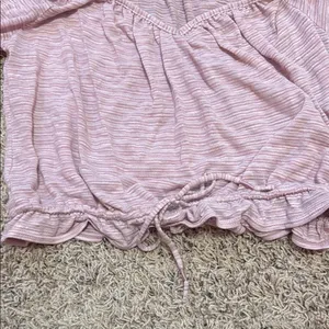 Free People Lavender Off-Shoulder Top‎ size small NWT boho cottagecore purple thumbnail 6