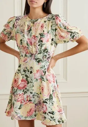 Faithfull The Brand Sidonie Floral Mini Dress thumbnail 1