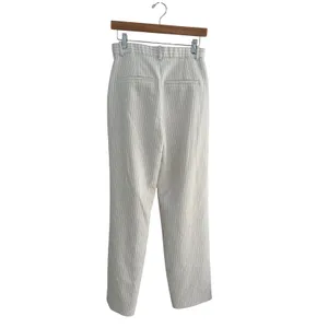 Abercrombie & Fitch Sloane Tailored Wide Leg Pants Beige Pinstripes Size 27 4L thumbnail 5