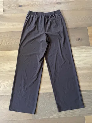 Old Navy SleekTech High Rise Wide Leg Pants Brown Size Medium Tall thumbnail 15