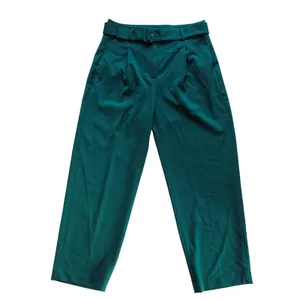 J.‎ Crew Womens Forest Green Pleated Belted Tapered Trousers Pants CB419 Size 8P thumbnail 2