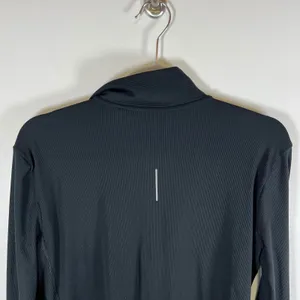 Nike Running Dri-FIT Womens Medium Black Ribbed Quarter Zip Pullover Top Running thumbnail 10