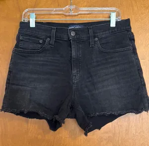 J.Crew Mercantile Black Denim Shorts STRETCH 29 thumbnail 1