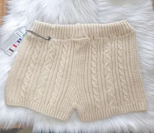 Pantone ivory cream knit highrise shorts, brand new with tag thumbnail 3