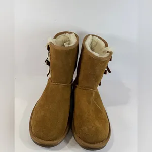Koolaburra by UGG Chestnut Bow Shearling Winter Boots Women’s 5 thumbnail 11