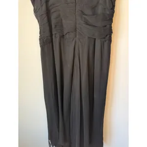 Donna Ricco Y2K Vintage Black Silk Beaded Handkerchief Cocktail Dress Size 8 thumbnail 7