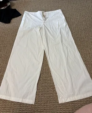 SKIMS White Linen Pants thumbnail 1
