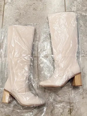 Splendid Meadow Knee High Boots in Light Beige Tapioca Suede, Size 8.5, NWT $225 thumbnail 2