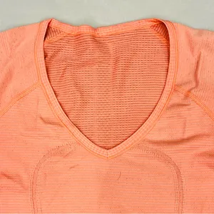 Lululemon Run: Swiftly Tech V Neck Heathered Very Light Flare thumbnail 5