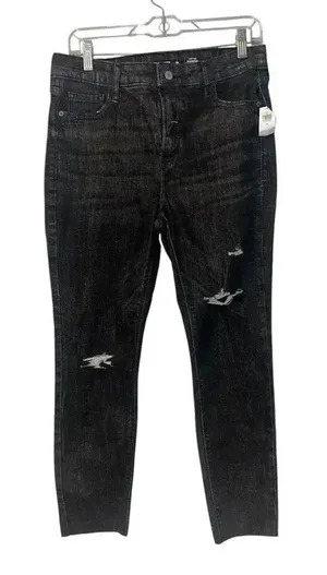 Old Navy‎ Black High Rise Rockstar Super Skinny Jeans, Sz 10 thumbnail 1