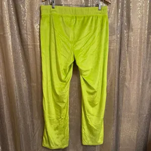 Aerie Dreamy Velour Lime Slush Green Cozy Lounge Sleep Pants XL thumbnail 2