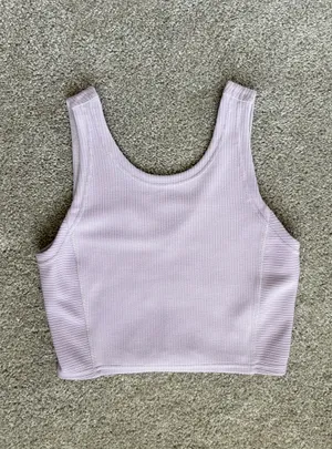 Lululemon Ribbed Softstreme High-Rise Short 4” Lilac Ether 4 thumbnail 3