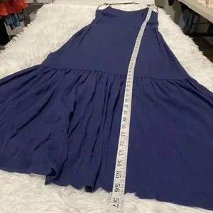 Line & Dot Vella Frill Maxi Dress in Navy Blue Small thumbnail 6