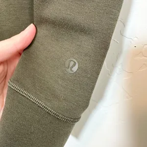 Lululemon | City Sleek‎ Pullover Athletic Hoodie in Dark Olive thumbnail 5