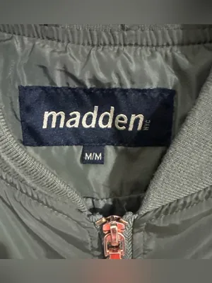 Steve Madden MADDEN NYC Bomber Jacket Juniors Misses Size Medium Olive Green thumbnail 4