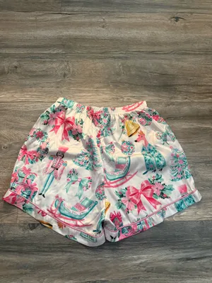 Satin Christmas Pajamas shorts set thumbnail 4