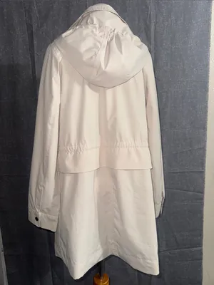 Two by Vince Camuto Cream Trench Coat with Black Trim thumbnail 4