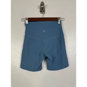 Lululemon Align High-Rise Short 6" Blue Yoga Biker Shorts Size 4 W7BT3S thumbnail 2